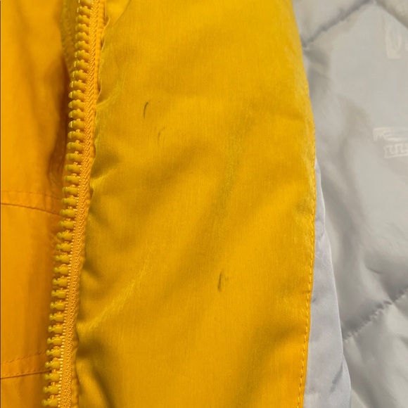 LL Bean Yellow Parka with Hood PRIMALOFT - Picture 6 of 15